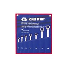 Ключ KING TONY комбинированный с трещоткой 7 шт., 10-19 мм (12107MRN)