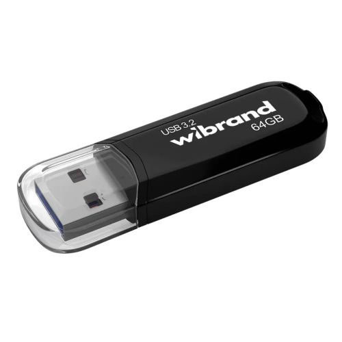 USB флеш накопитель Wibrand 64GB Marten Black USB 3.2 Gen 1 (USB 3.0) (WI3.2/MA64P10B)