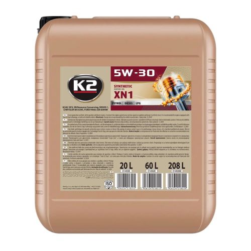 Моторна олива K2 Synthetic SN XN1 5W-30 20 л (O14920E)