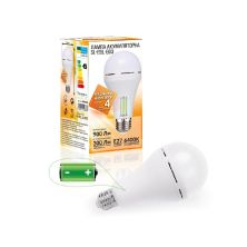 Лампочка Євросвітло Е27 LED SL-EBL-803 АС9W DC3W 6400К