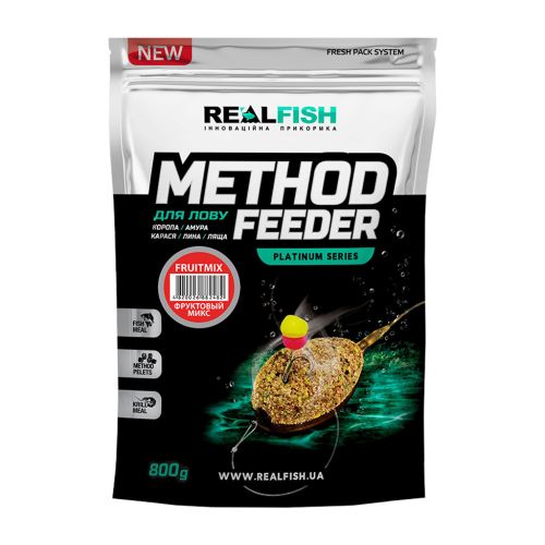 Прикормка Real Fish_ТОВ Method Feeder Фруктовий мікс 0.8kg (809.00.15)