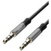 Кабель мультимедійний 3.5mm M to 3.5mm M 1.0m black XO (XO-NB121) - Зображення 1