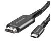 Кабель мультимедійний USB-C to HDMI M 2.0m 4K60Hz black ColorWay (CW-CBCHD077-BK) - Зображення 2