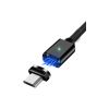 Дата кабель USB 2.0 AM to Micro 5P 1.0m Magnetic black Essager (EXCCXM-ML01) - Зображення 1