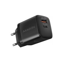 Зарядное устройство AXAGON 1xUSB QC3.0 + 1xUSB-C PD20W black (ACU-PQ20)