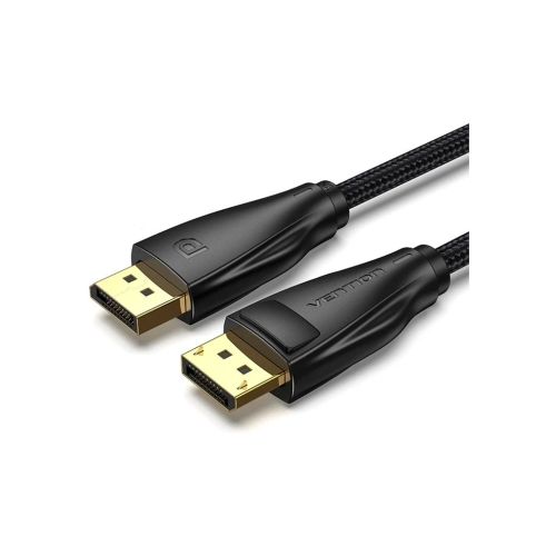 Кабель мультимедийный DisplayPort M to DisplayPort M 1.0m 8K60Hz black Vention (HCCBF)