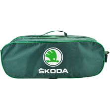 Сумка-органайзер Poputchik в багажник з логотипами Skoda (03-030-2Д)