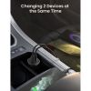 Зарядний пристрій Ugreen CD130 20W USB + Type-C PD Car Charger (Gray) (30780) - Зображення 3