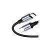Дата кабель USB-C to USB-C 2.0m US261 18W Round Cable Nickel Plating Aluminum Shell Black Ugreen (50152) - Зображення 1
