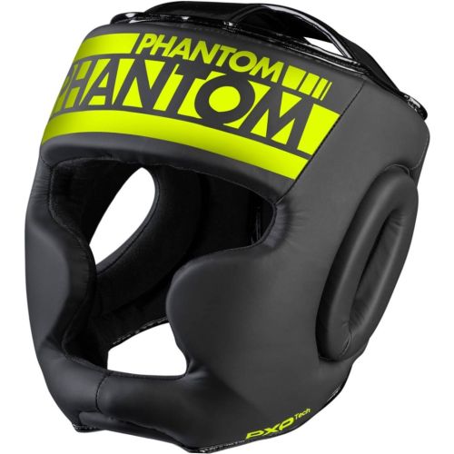 Боксерский шлем Phantom APEX Full Face Neon One Size Black/Yellow (PHHG2303)