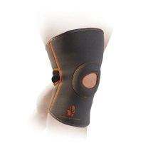 Фиксатор колена MadMax MFA-297 Knee Support with Patella Stabilizer Dark Grey/Orange L (MFA-297_L)