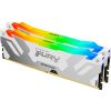 Модуль памяти для компьютера DDR5 32GB (2x16GB) 8000 MHz Renegade RGB White XMP Kingston Fury (ex.HyperX) (KF580C38RWAK2-32) - Изображение 1
