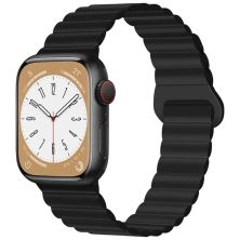 Ремешок для смарт-часов Drobak Silicone Magnetic Link для Apple Watch All Series Ultra 2 49/45/44/42mm Dark black (898929)