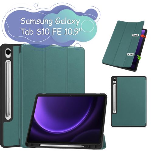 Чохол до планшета BeCover Flexible TPU Mate Samsung Galaxy Tab S10 FE (SM-X520/SM-X526) 10.9 Dark Green (713265)