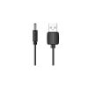 Кабель живлення USB to DC 3.5 1.0m 5V 2A PVC Black Vention (CEXBF) - Зображення 1