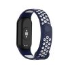 Ремешок для фитнес браслета BeCover Vents Style для Xiaomi Mi Smart Band 10 Blue-White (713632) - Изображение 2