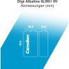 Батарейка Camelion Крона 6LR61 9V Digi Alkaline * 1 (6LR61-BP1DG) - Изображение 3