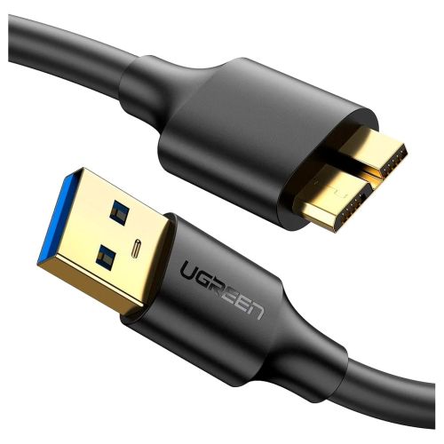 Дата кабель USB 3.0 AM to Micro B 0.5m US130 black Ugreen (10840)