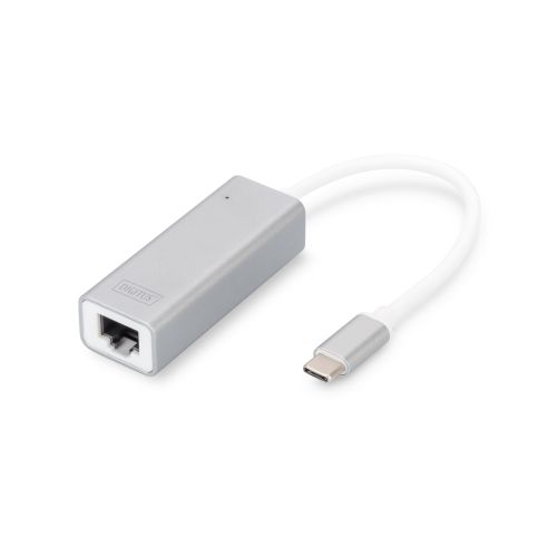 Перехідник USB-C to RJ45 Ethernet 1000Mbps Digitus (DN-3024)