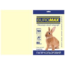 Бумага Buromax А4, 80g, PASTEL cream, 50sh (BM.2721250-49)