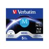 Диск BD Verbatim DL 100GB 4x Lifetime archival M-Disc 5шт Jewel (43834) - Зображення 1