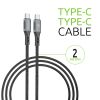 Дата кабель Type-C to Type-C 2.0m CBGPD60WTT2 60W grey Intaleo (1283126518102) - Зображення 2