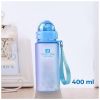 Бутылка для воды Casno 400 мл MX-5028 More Love Блакитна з соломинкою (MX-5028_Blue) - Изображение 3