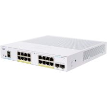 Коммутатор сетевой Cisco CBS350 Managed 16-port GE, PoE, 2x1G SFP (CBS350-16P-2G-EU)