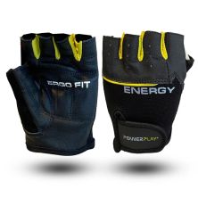 Рукавички для фітнесу PowerPlay 9058 Energy чорно-жовті L (PP_9058_L_Energy)