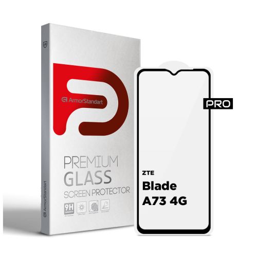 Стекло защитное Armorstandart Pro ZTE Blade A73 4G Black (ARM70682)