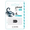 USB флеш накопичувач Wibrand 4GB Scorpio Black USB 2.0 (WI2.0/SC4M3B) - Зображення 1