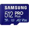 Карта памяти Samsung 512 GB microSDXC Pro Plus UHS-I U3 V30 A2 Class 10 + SD-adap (MB-MD512SA/EU) - Изображение 1