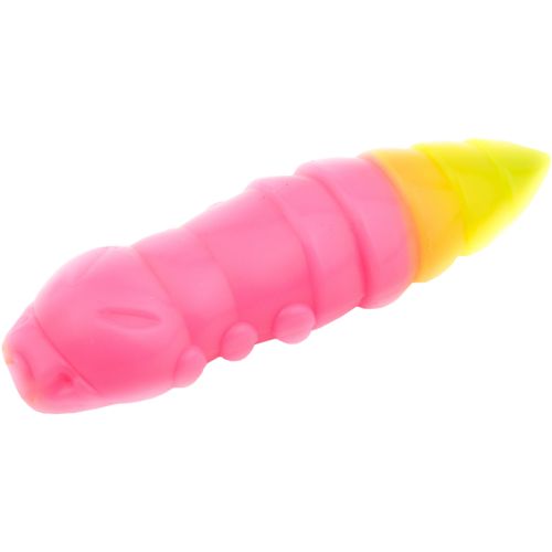 Силікон рибальський FishUP Pupa 1.5 133 - Bubble Gum/Hot Chartreuse, cheese taste (8шт/уп) (1864.07.78)