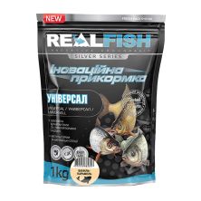 Прикормка Real Fish_ТОВ Silver Series Універсал Ваніль-карамель 1kg (809.00.39) Прикормка Real Fish_ТОВ Silver Series Універсал Ваніль-карамель 1kg (809.00.39)