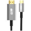 Кабель мультимедійний USB-C to HDMI 1.8m GB019-CHDMI XO (GB019-CHDMI.tranish) - Зображення 1