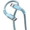 Дата кабель USB-C to USB-C 1.2m Magnetic 60W blue Verbatim (31852) - Зображення 1