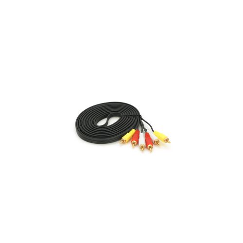 Кабель мультимедийный 3xRCA M to 3xRCA M 5.0m black Voltronic (YT-3хRCA(M)/3хRCA(M)-5.0G)