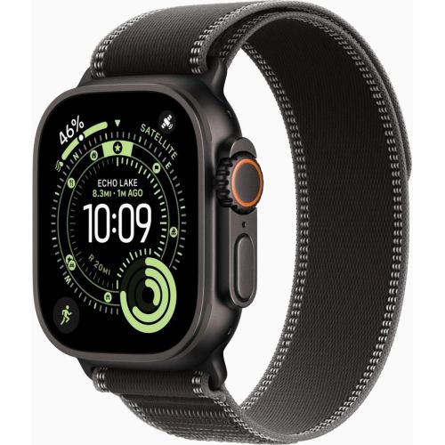 Смарт-часы Apple Watch Ultra 3 GPS + Cellular 49mm Black Titanium Case with Black/Charcoal Trail Loop - M/L (MF1H4QP/A)
