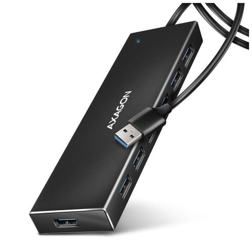 Концентратор AXAGON USB 3.1 to 7xUSB 3.0 black (HUE-F7A)