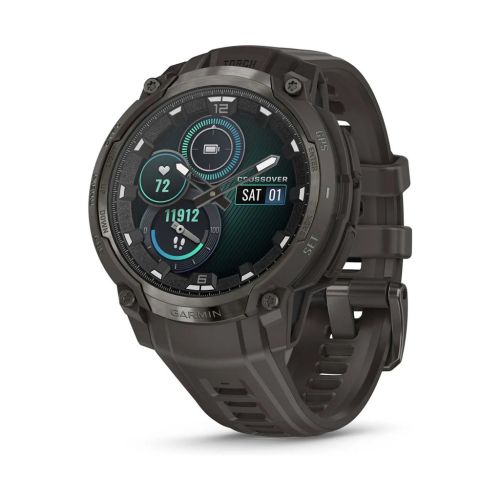 Смарт-часы Garmin Instinct Crossover AMOLED, Charcoal Grey/Charcoal Grey, GPS смарт-годинник (010-03398-00)