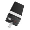Батарея універсальна HOCO 40000mAh Powermaster PD/20W, QC/22.5W, Lamp, Black (J86 / 714737) - Зображення 1