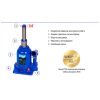 Домкрат Vitol DB-20002C/TF0202, телескопічний, гідравлічний, 2т, 2 циліндри, min 150мм, max 370мм (DB-20002C) - Зображення 3