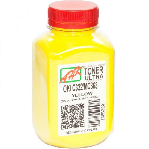 Тонер OKI C332/MC363, 100г Yellow AHK (1505320)