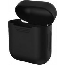 Чехол для наушников MakeFuture Apple AirPods Silicone Black (MCL-AA1/2BK)