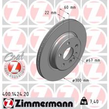 Гальмівний диск ZIMMERMANN 400.1424.20