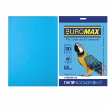Бумага Buromax А4, 80g, INTENSIVE blue, 20sh (BM.2721320-30)