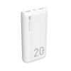 Батарея універсальна Silicon Power QS15 20000mAh PD/18W, QC3.0, Type-C, Micro-USB, 2*USB-A, whi (SP20KMAPBKQS150W) - Зображення 1