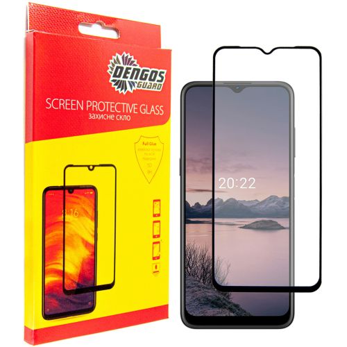 Стекло защитное Dengos Full Glue Nokia G11 black frame (TGFG-235)