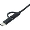 Перехідник OTG AC-150 2in1 USB 3.0 - MicroUSB USB Type-C Black XoKo (AC-150-BK) - Зображення 2