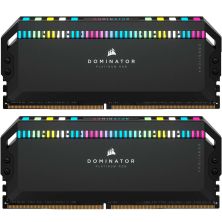 Модуль памяти для компьютера DDR5 32GB (2x16GB) 6000 MHz Dominator Platinum RGB Black Corsair (CMT32GX5M2B6000C30)